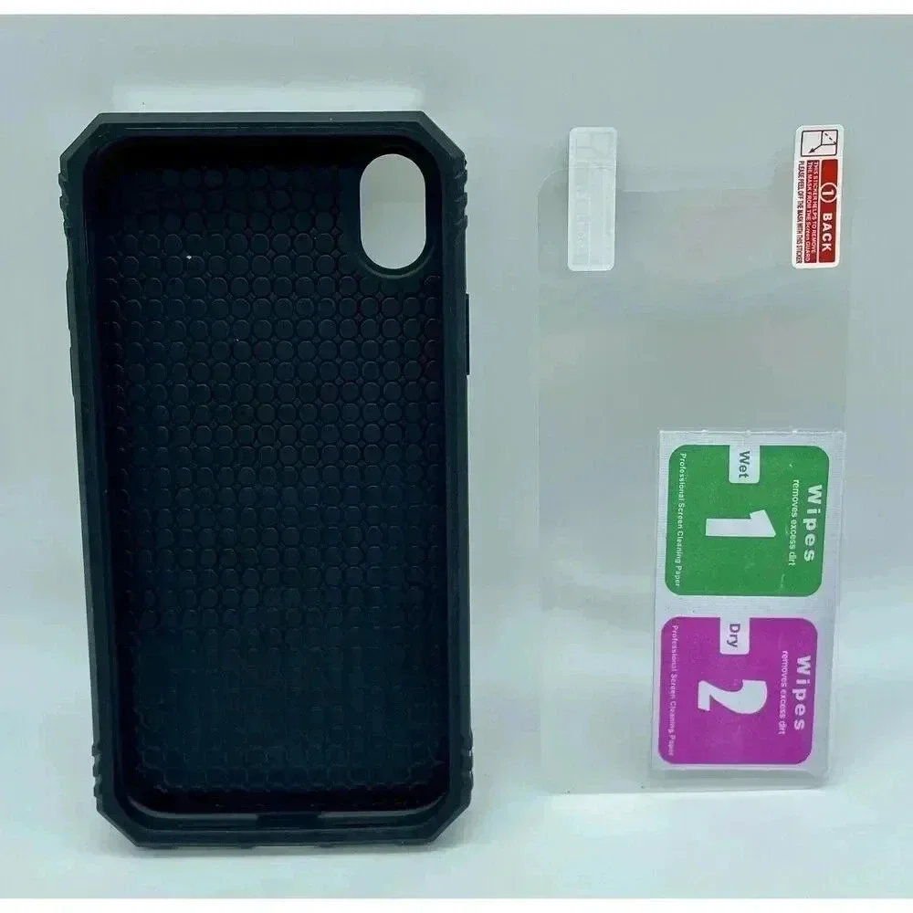Ring Stand Case For iPhone XR Screen‎ Protector Camera Cover Military Grade